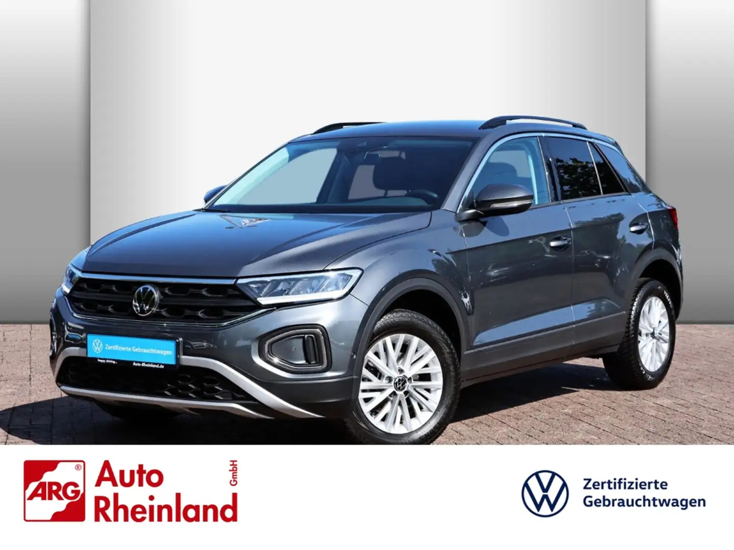 Volkswagen T-Roc Life 1.0 TSI OPF LED/NAVI/PDC/SITZHZ./GJR Grijs - 1
