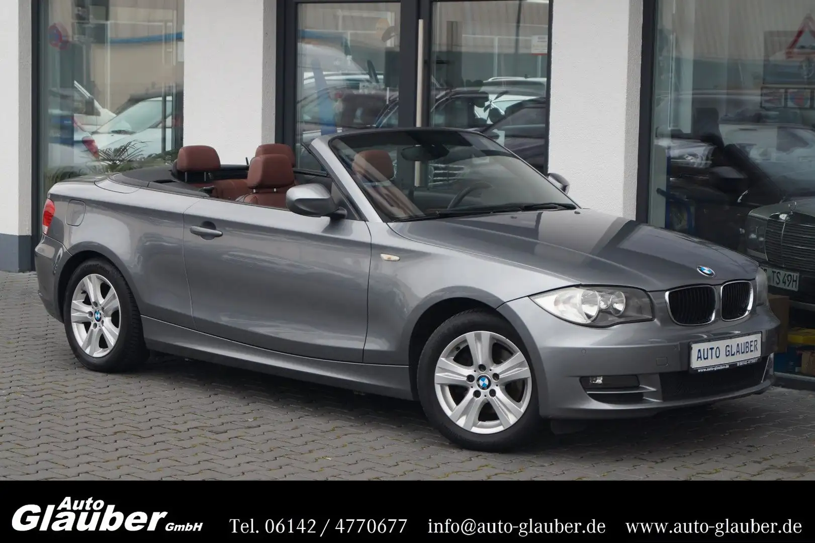 BMW 118 i Cabrio/Leder/Klimaautomatik/PDC/SHZ/1.Hand Gris - 2