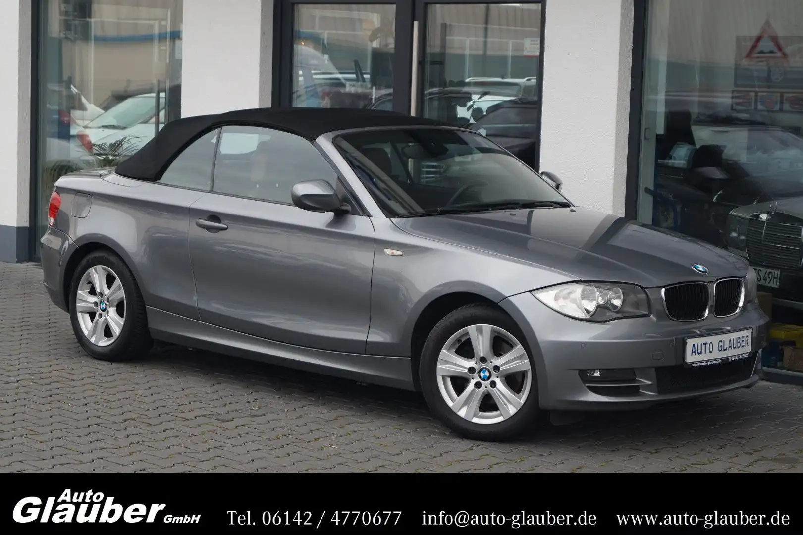 BMW 118 i Cabrio/Leder/Klimaautomatik/PDC/SHZ/1.Hand Gris - 1