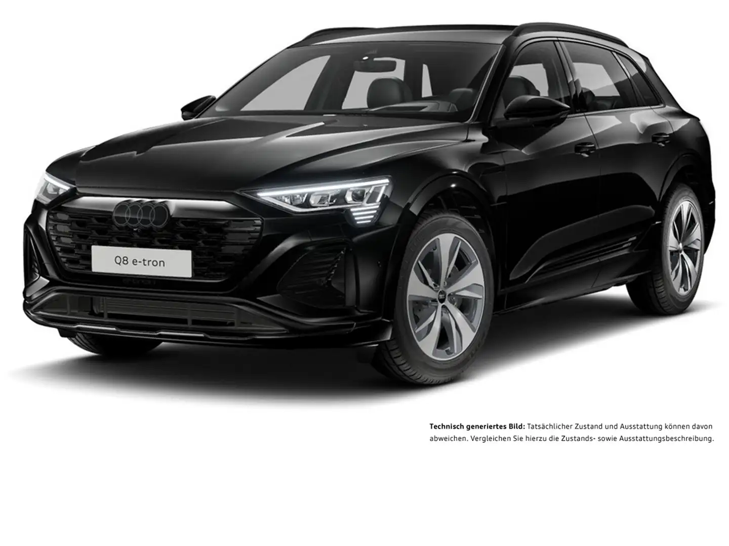 Audi Q8 e-tron 50 quattro S LINE BLACKPAK 360CAM LM20 Schwarz - 2