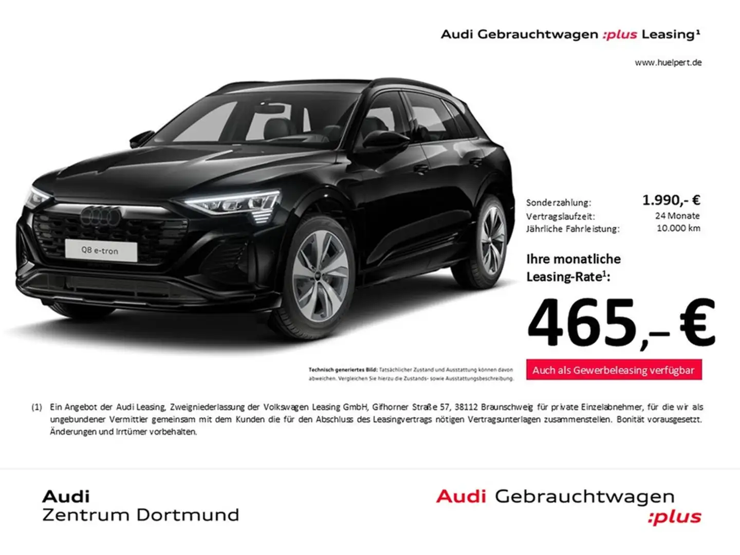 Audi Q8 e-tron 50 quattro S LINE BLACKPAK 360CAM LM20 Schwarz - 1