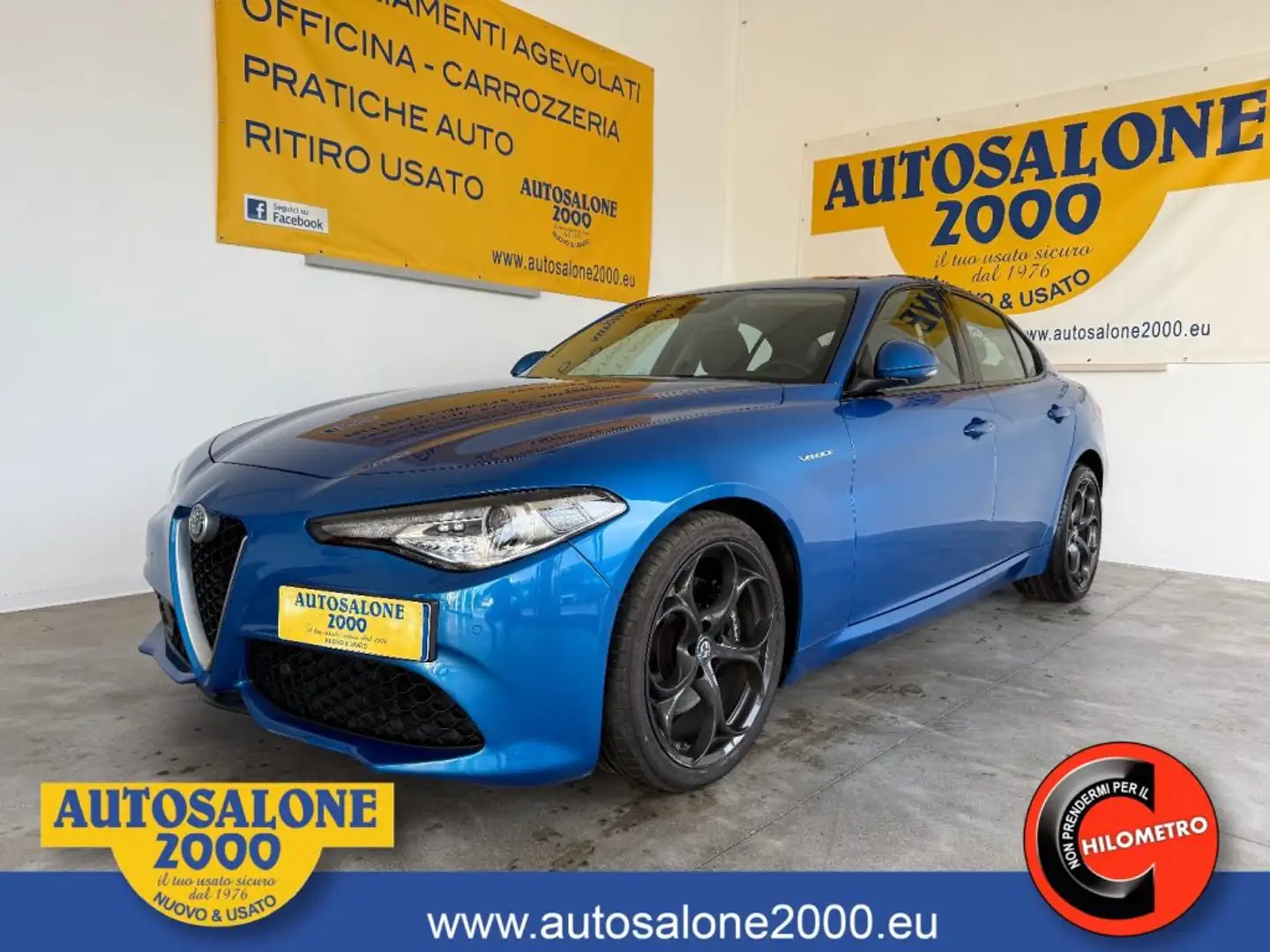 Alfa Romeo Giulia 2.2 TD 210 CV AT8 AWD Q4 Veloce PREZZO REALE Blau - 1