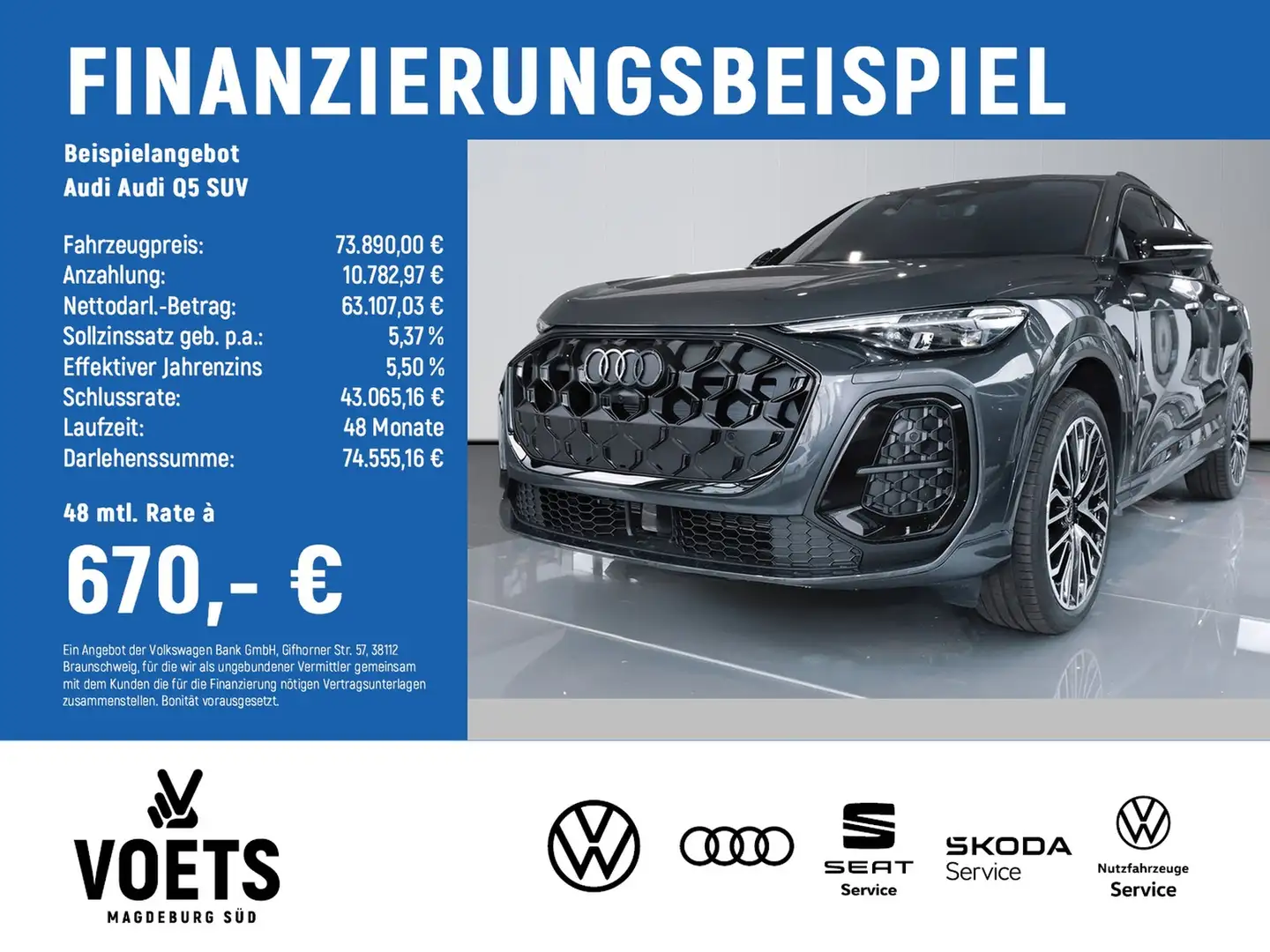 Audi Q5 SUV TFSI S tronic MATRIX+AHK+B&O Gris - 2