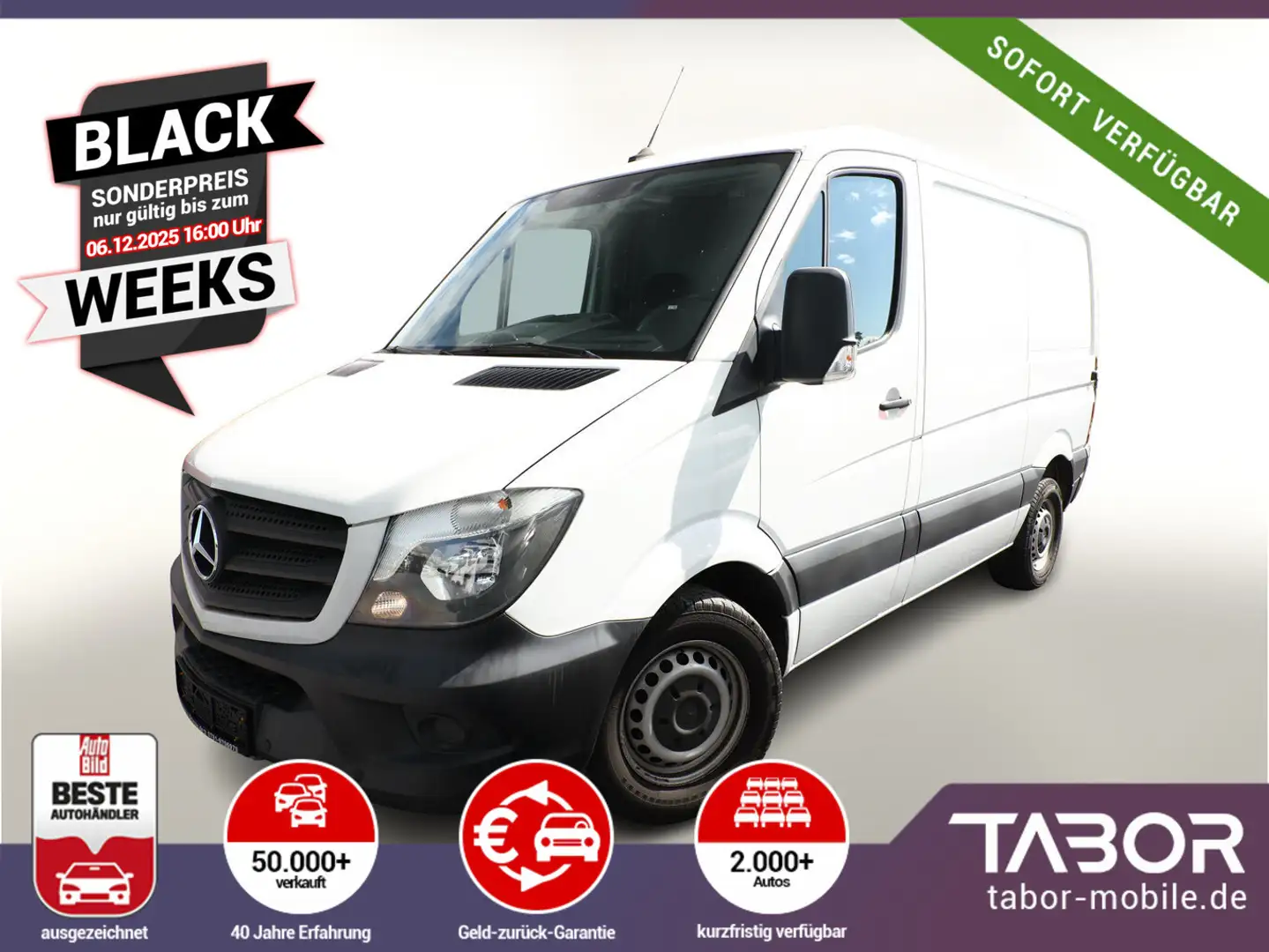 Mercedes-Benz Sprinter II 314 CDI Klimaanlage Kam HFT270° PDC Weiß - 1