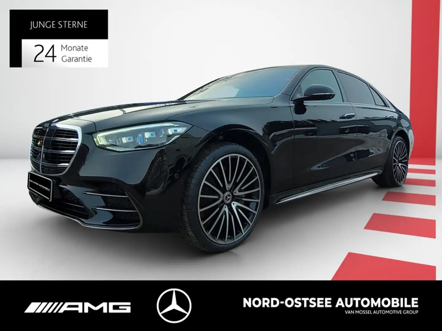 Mercedes-Benz S 580 LIMO LANG 4M AMG PANO BURMESTER 360 DISTRO Schwarz - 1