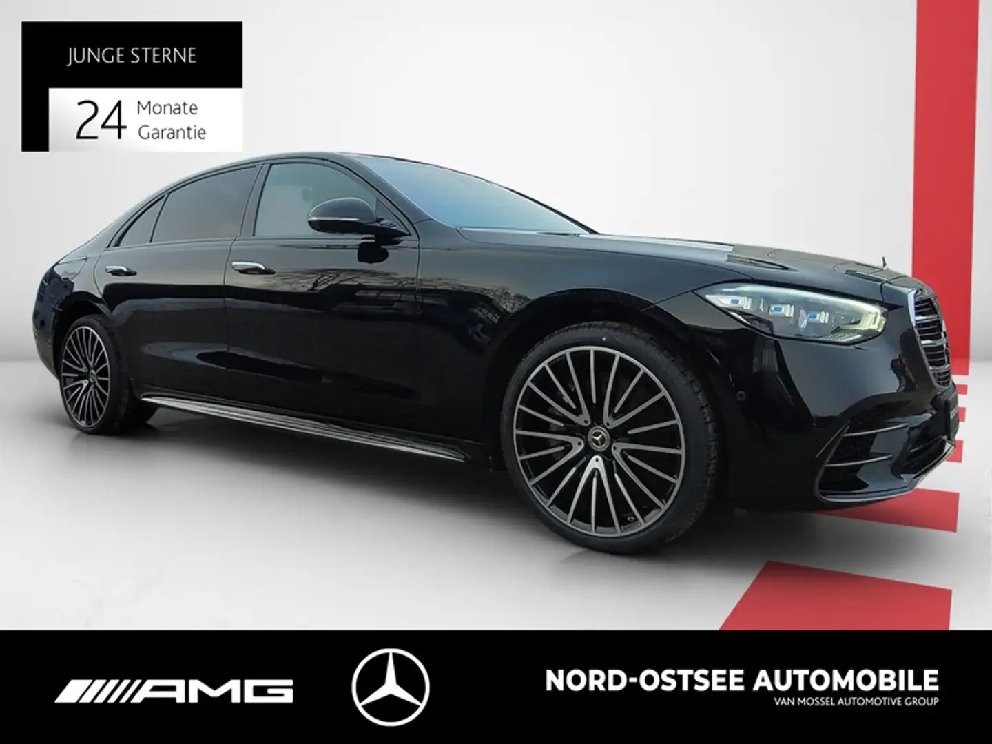 Mercedes-Benz S 580 LIMO LANG 4M AMG PANO BURMESTER 360 DISTRO Schwarz - 2