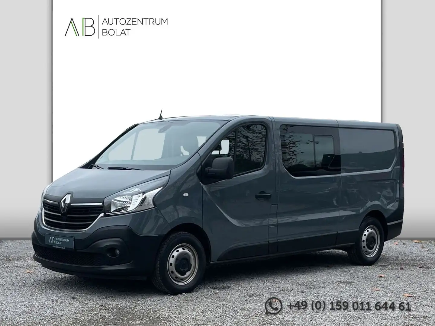 Renault Trafic Kasten Doka° L2H1°6 SITZE°KLIMA°AHK°NAVI° Grau - 1