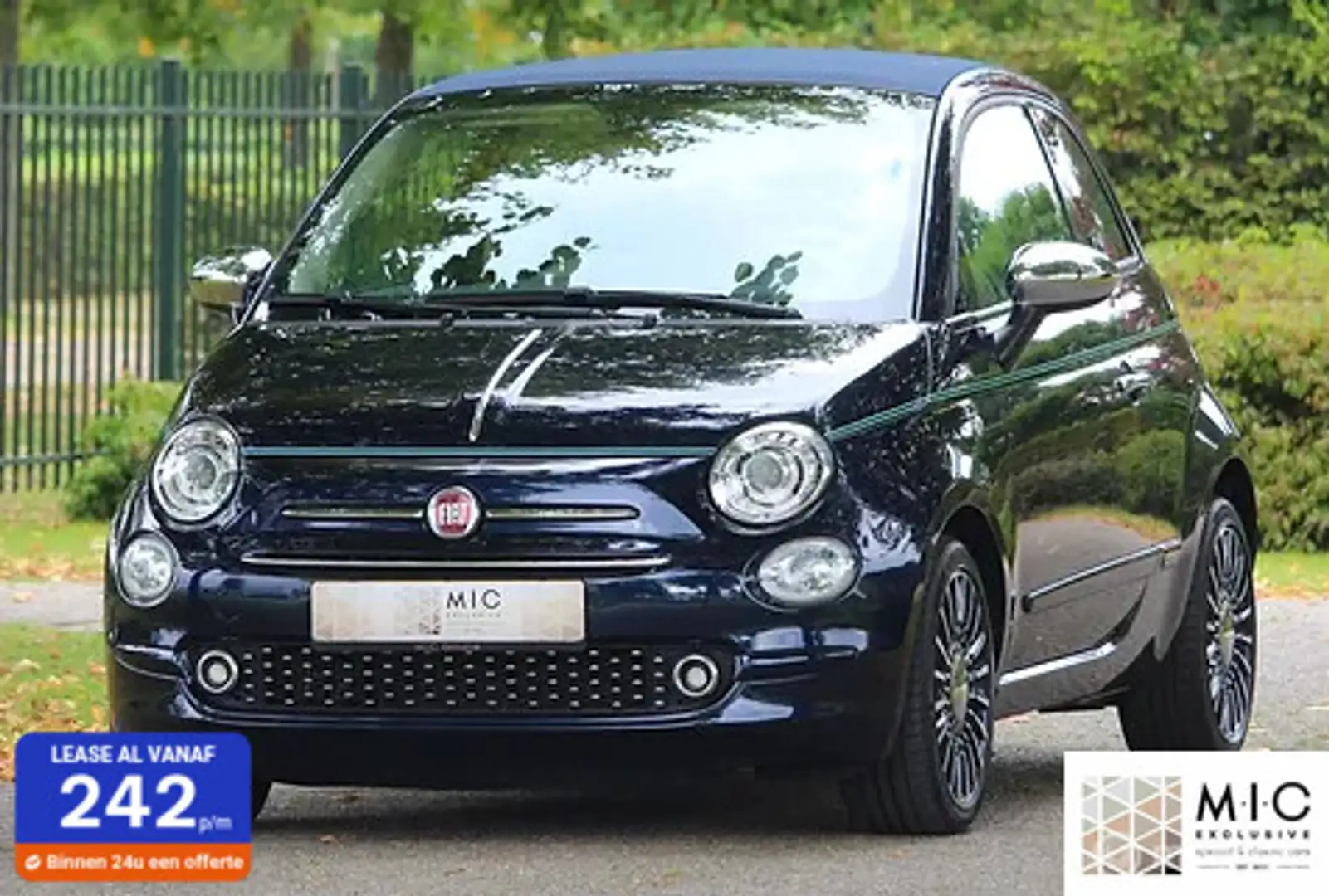 Fiat 500C Riva | 05-2017 | 84.465 km | Inruil welkom. Blu/Azzurro - 1