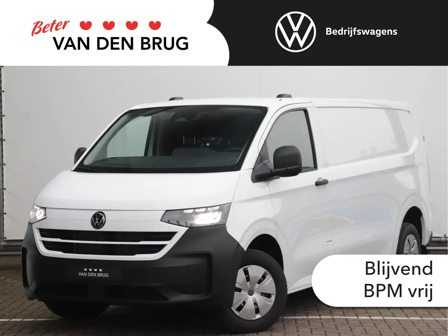 Volkswagen Transporter 2.0 TDI L2H1 150pk Automaat | BPM-vrij | Achterdeu Wit - 1