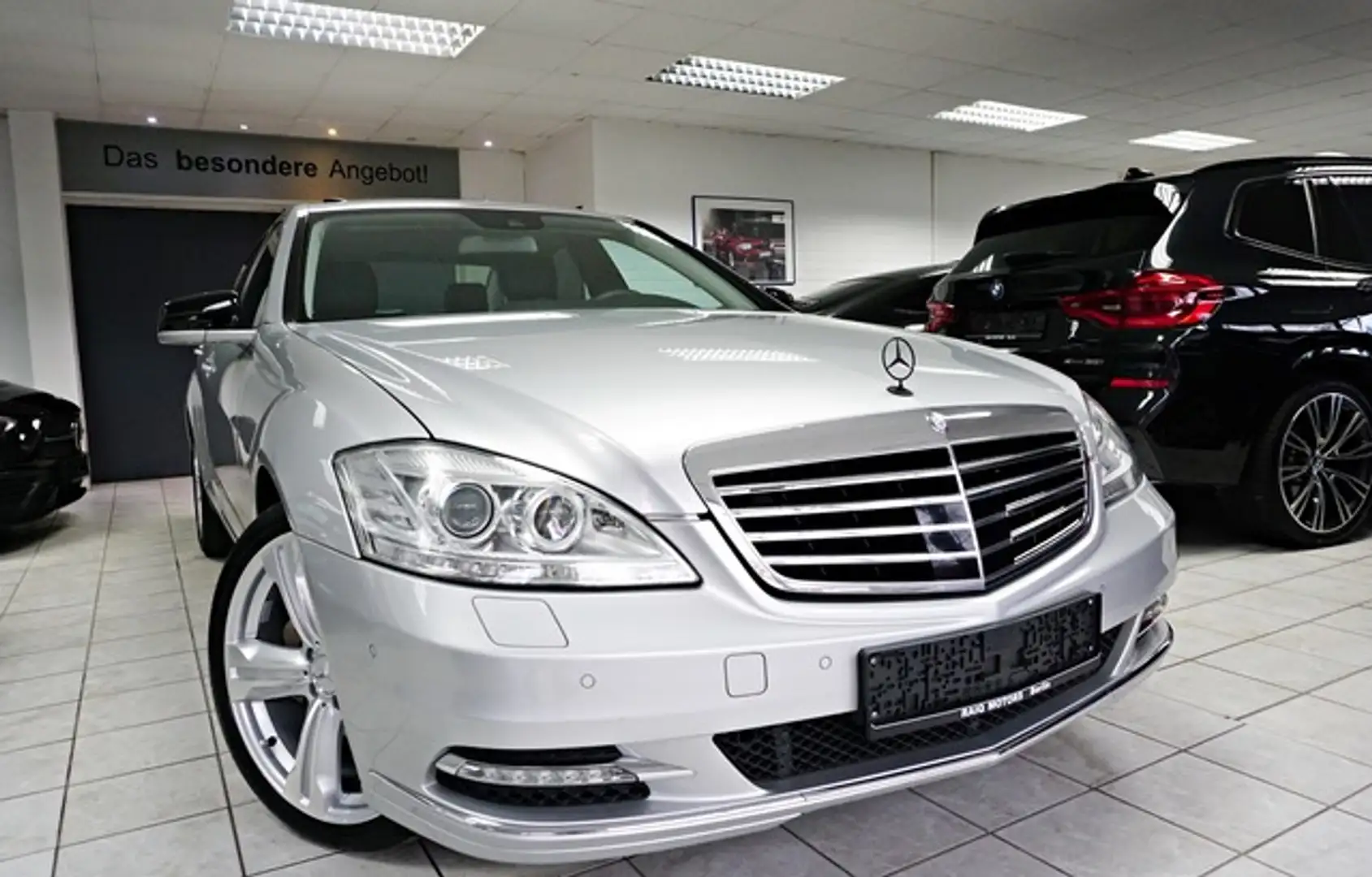 Mercedes-Benz S 350 CGI BE 4 MATIC H&K DISTR.+ BI-XENON KAM TV Zilver - 1