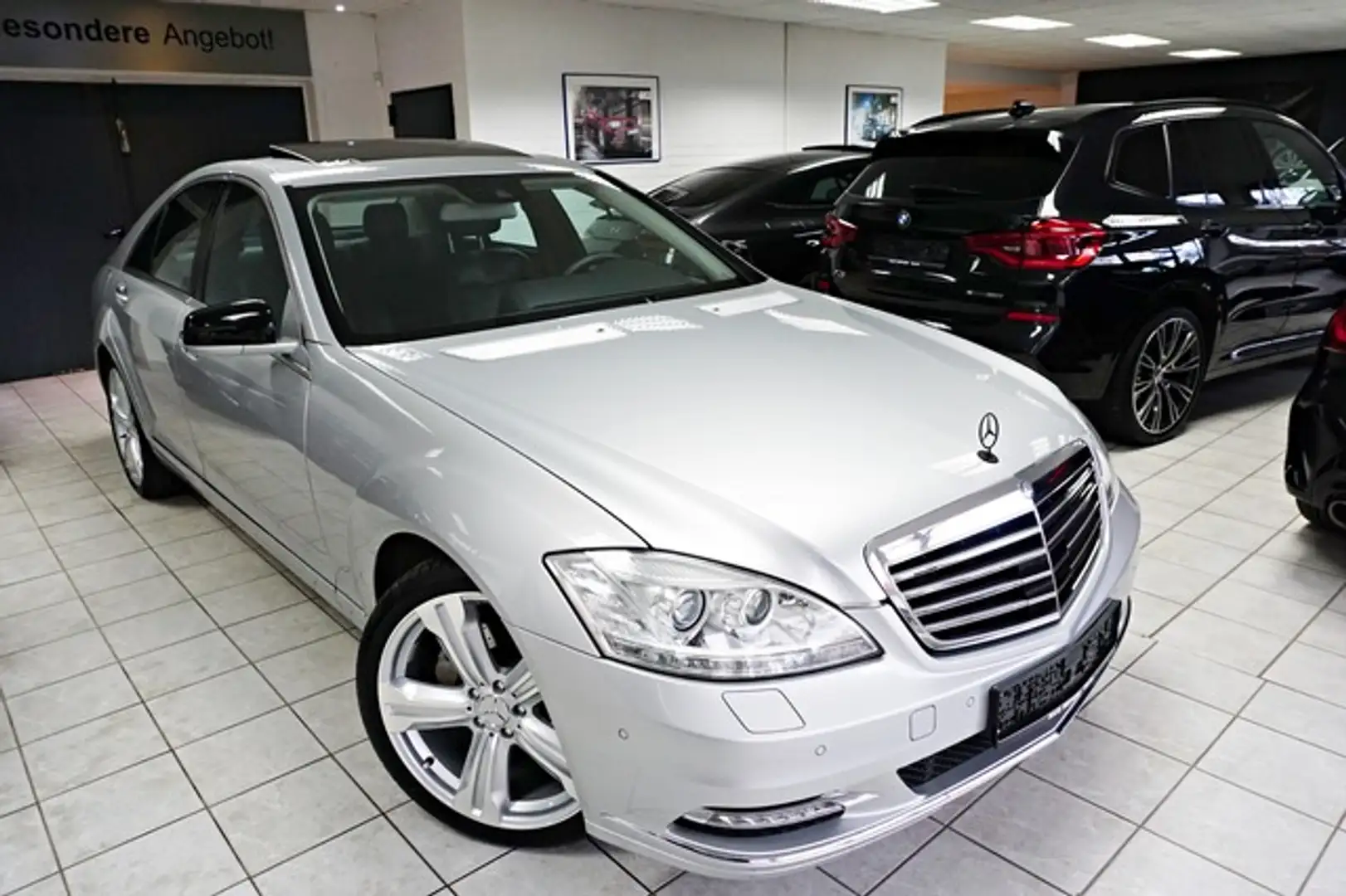Mercedes-Benz S 350 CGI BE 4 MATIC H&K DISTR.+ BI-XENON KAM TV Zilver - 2