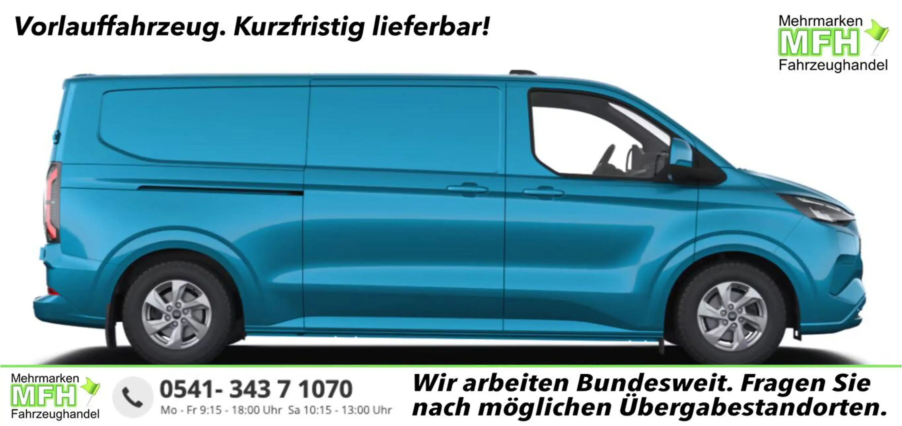 Ford E-Transit Custom Limited 71kWh L2 AHK ProPower 160 kW (21...