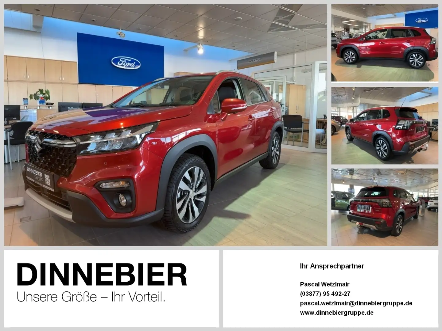 Suzuki S-Cross Comfort+ 4x4 *GARANTIE* NAVI*PANO*LED*AHK Rosso - 1