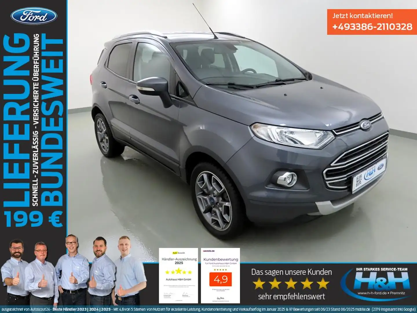 Ford EcoSport 1.0 EcoB Titanium Komfort/WinterPaket Gris - 1