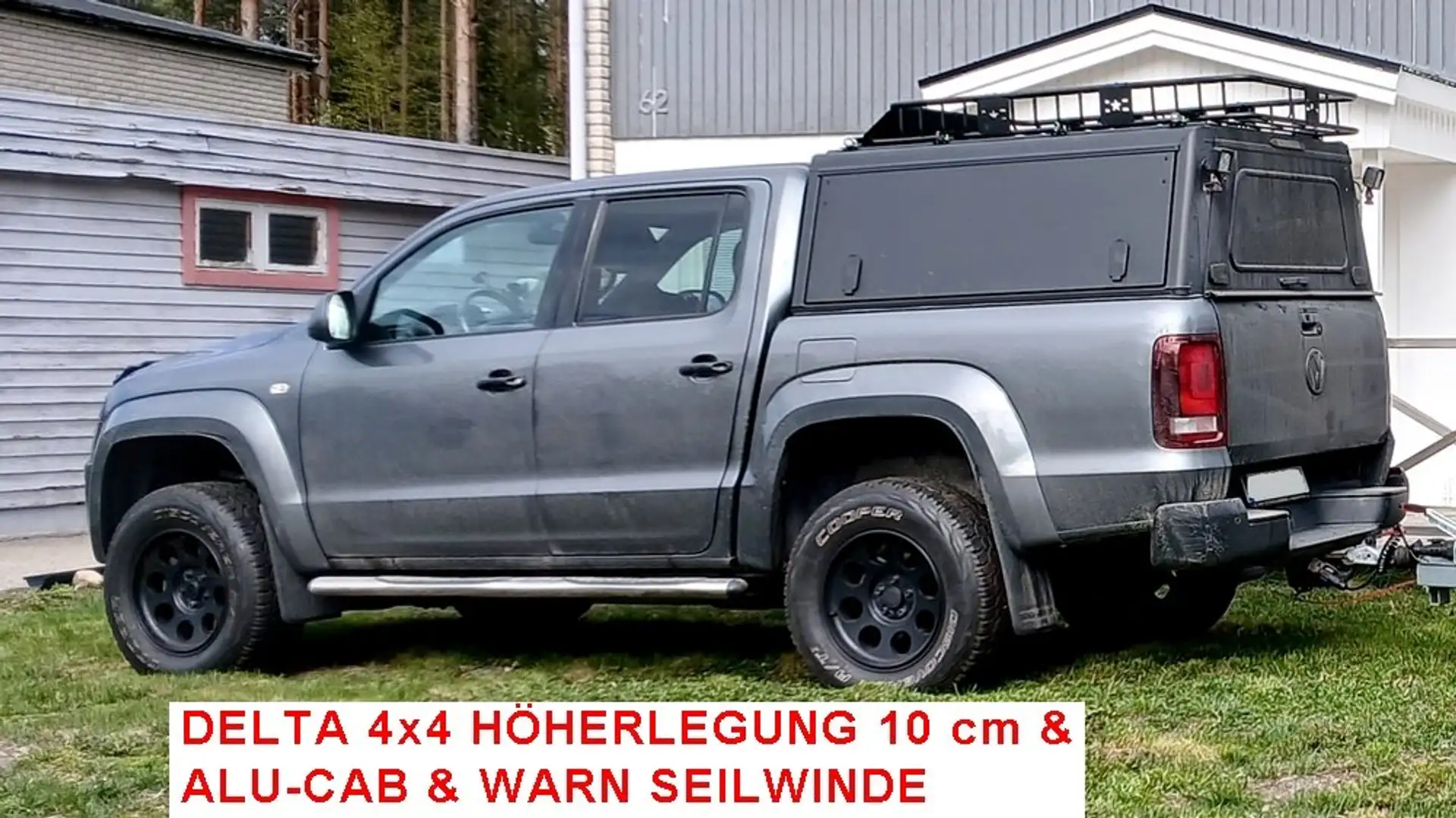 Volkswagen Amarok Delta 4x4 Winde AluCab Jagd Forst Beast Offroad Grau - 1