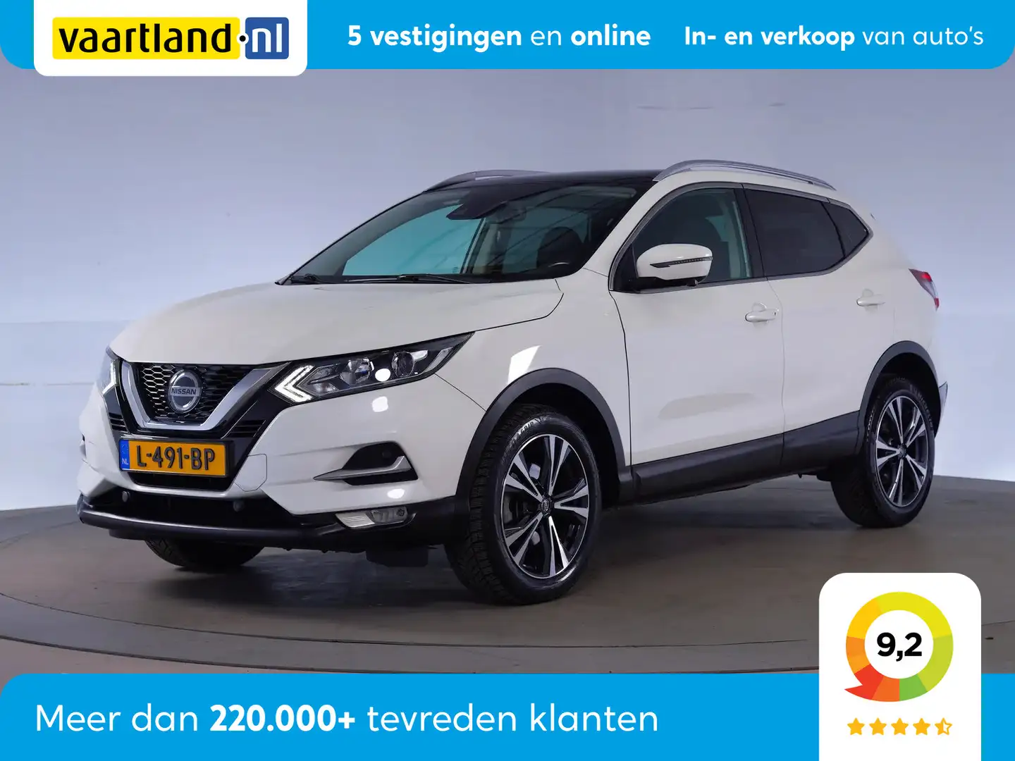 Nissan Qashqai 1.3 DIG-T Design Edition [ Pano 360-Camera Navi ] Wit - 1