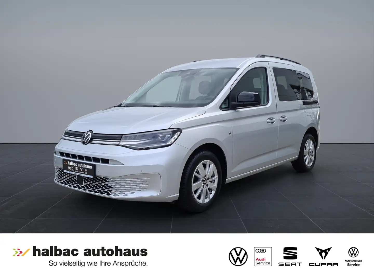 Volkswagen Caddy 1.5 TSI Life+LED+NAVI+STANDHEIZ+PDC+SHZ+BEHEIZBAF Silber - 1