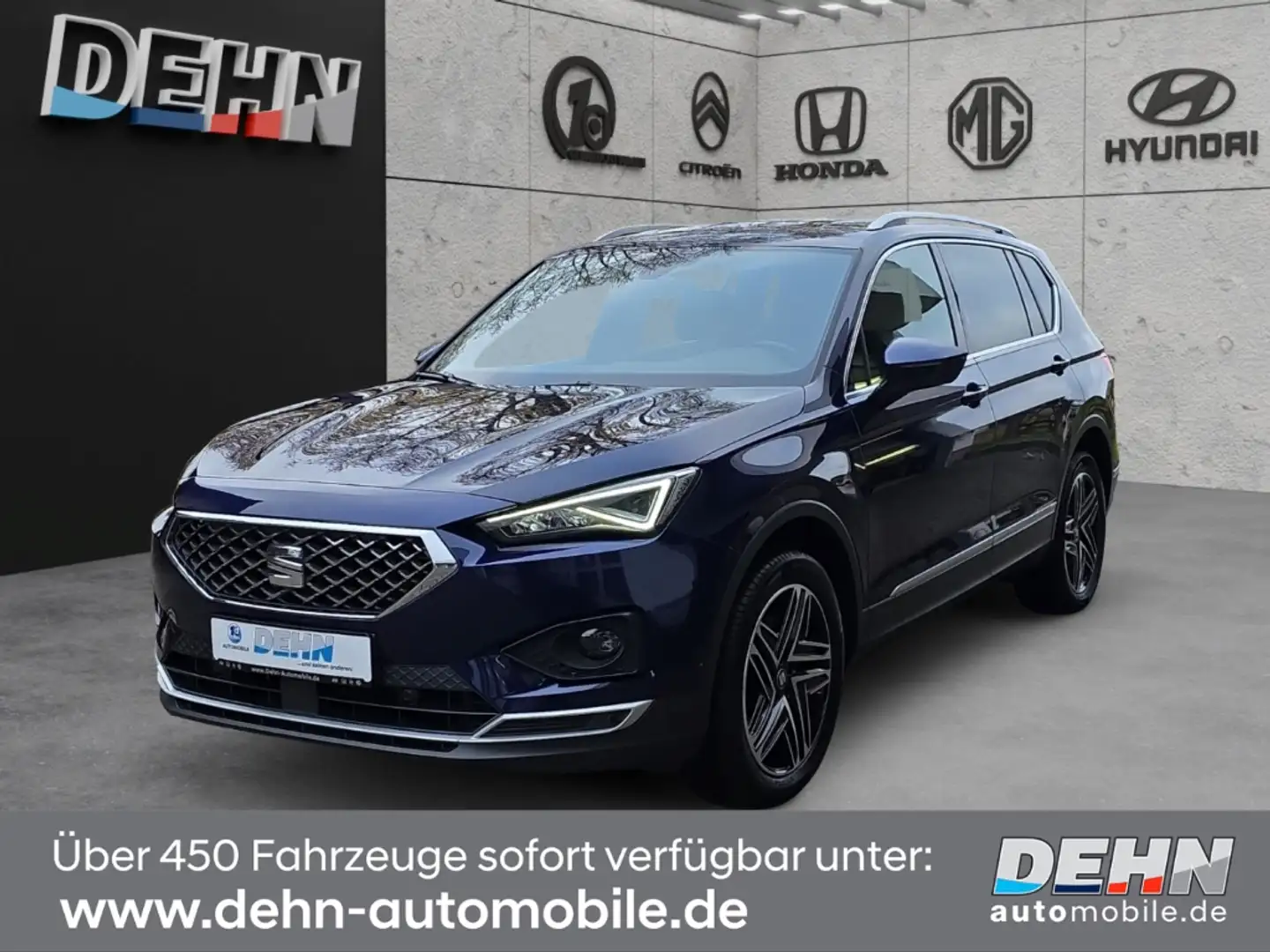SEAT Tarraco 2.0 TSI Xcellence 4Drive 7Sitzer Leder Blau - 2