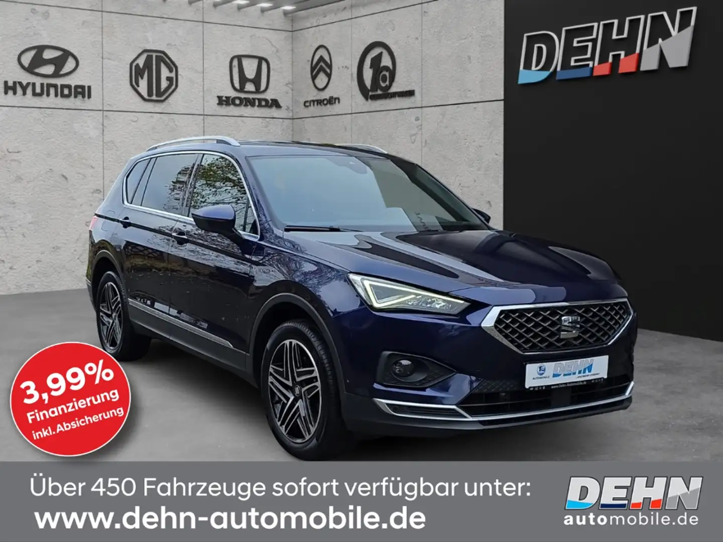 SEAT Tarraco 2.0 TSI Xcellence 4Drive 7Sitzer Leder Blau - 1