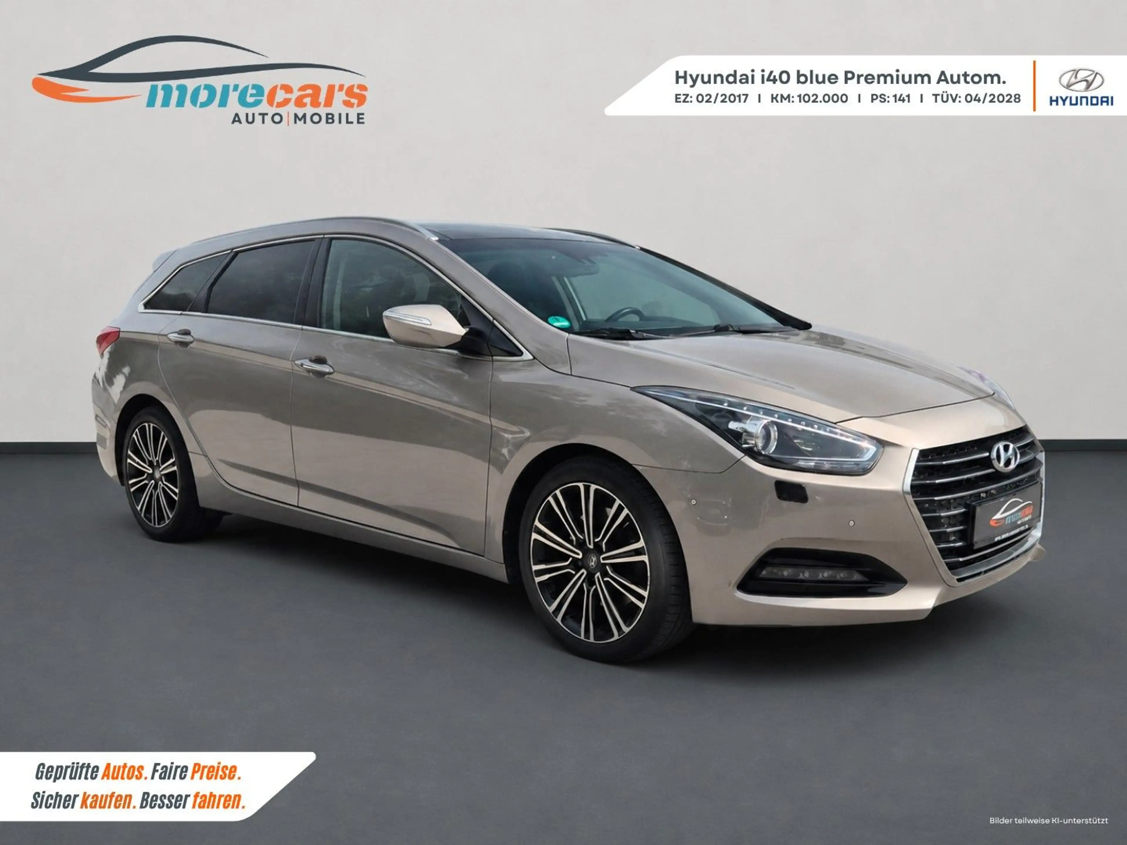 Hyundai i40 cw blue Premium Voll Pano AHK Leder Sitzbel. — photo 7