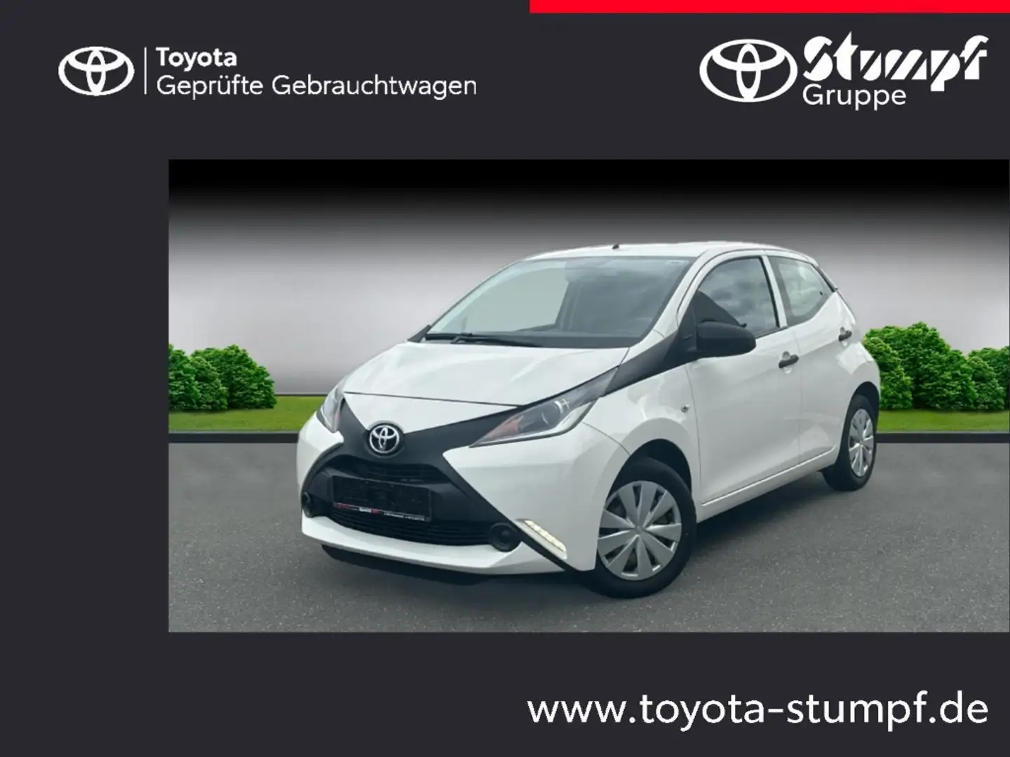 Toyota Aygo X 1.0 Berganfahrass. GA Klima teilb.Rücksb eFH LED Weiß - 1
