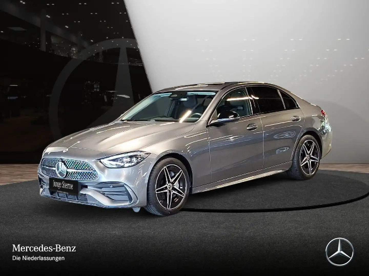 Mercedes-Benz C 180 AMG+NIGHT+LED+KAMERA+TOTW+KEYLESS+9G Gris - 2