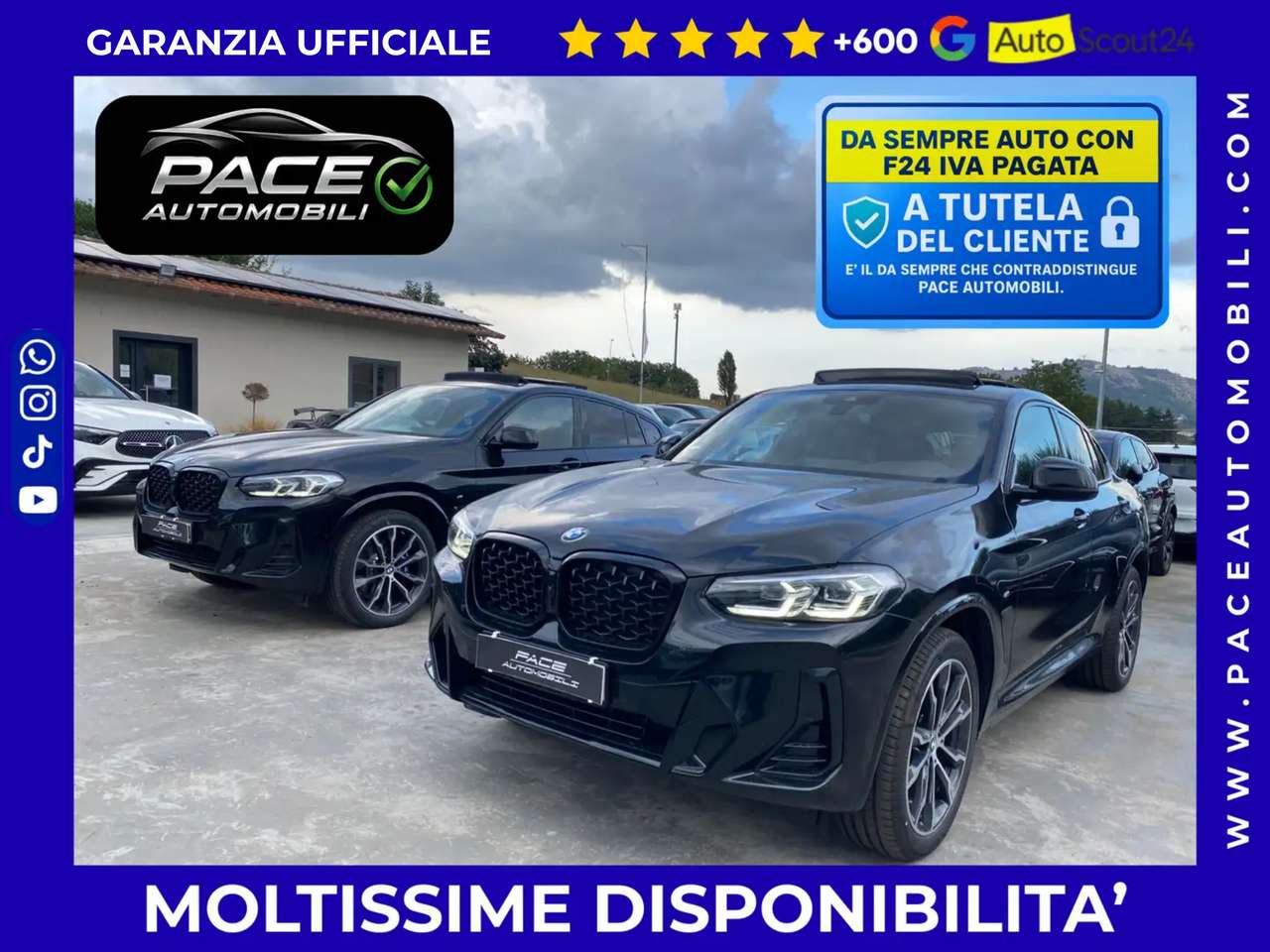 BMW X4 30i MSPORT PRO MSPORT M SPORT 245CV PELLE VIRTUAL PDC