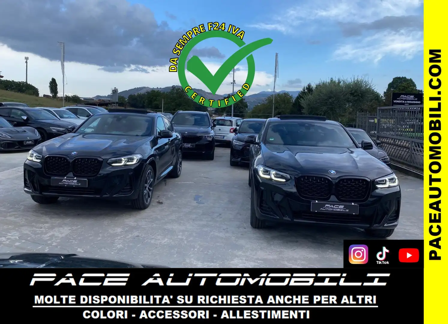 BMW X4 30i MSPORT MSPORT M SPORT 245CV PELLE VIRTUAL PDC Nero - 1