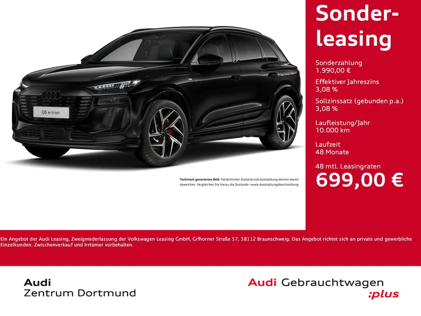 Audi Q6 e-tron quattro S LINE WÄRMEPUMPE PANO B&O AHK Schwarz - 1