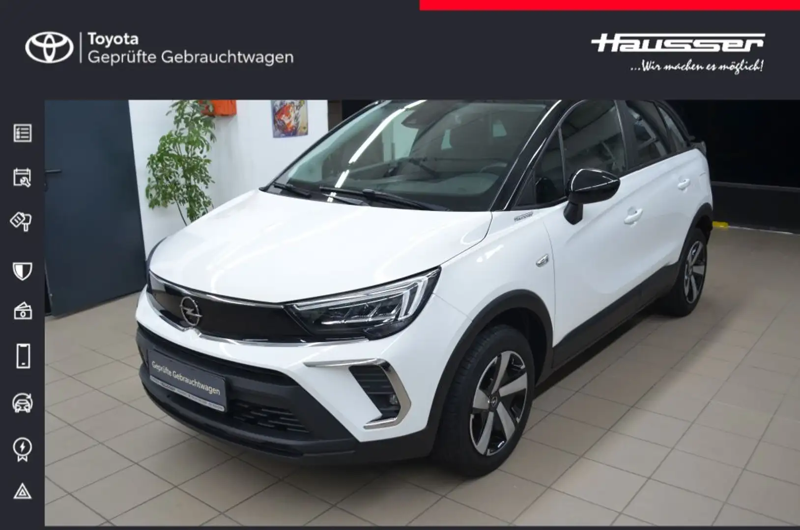 Opel Crossland 1.2 Edition*NAVI*ALU*1.Hd* Weiß - 1