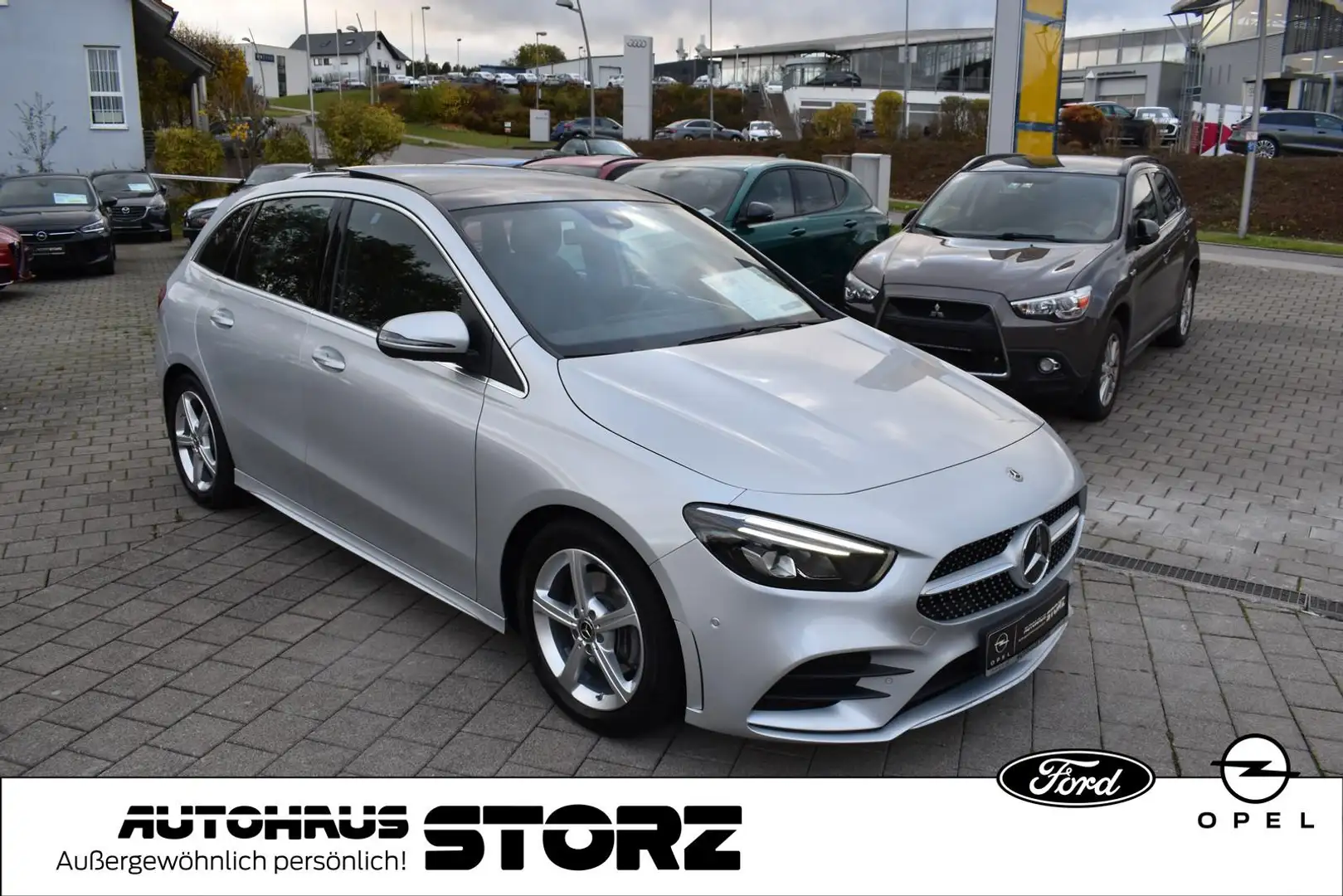 Mercedes-Benz B 200 B 200 |AMG-LINE|KAMERA||PANO|8-FACH|AHK|NAVI| Silber - 2