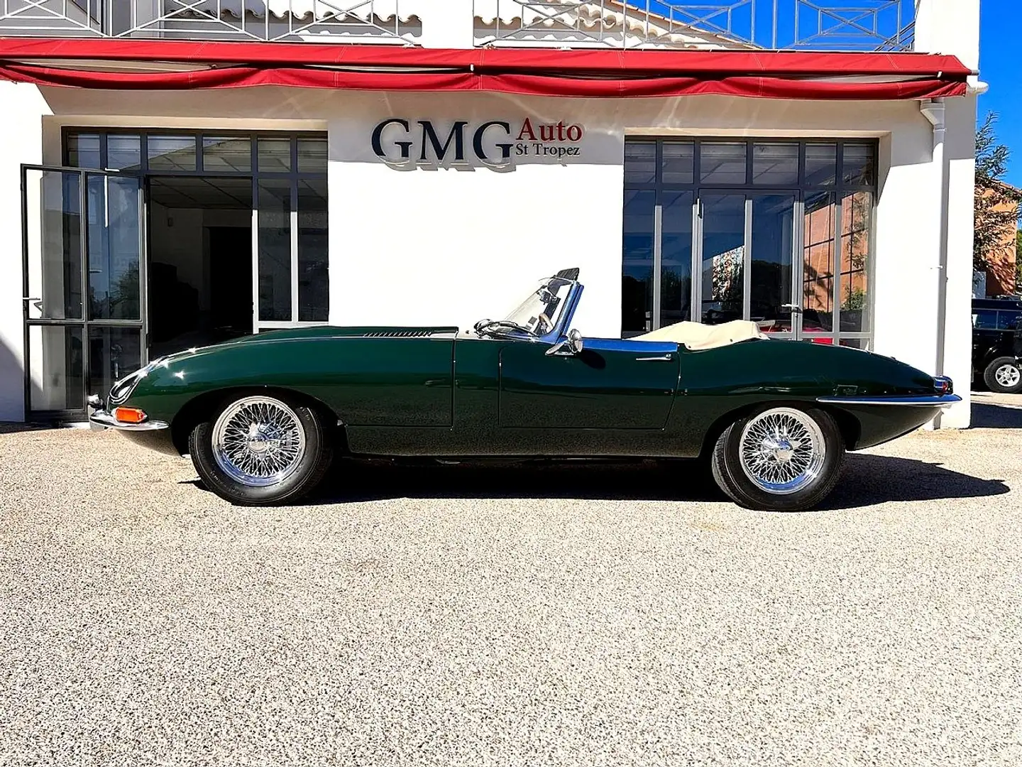 Jaguar E-Type 3.8 SERIE 1 CABRIOLET Vert - 1