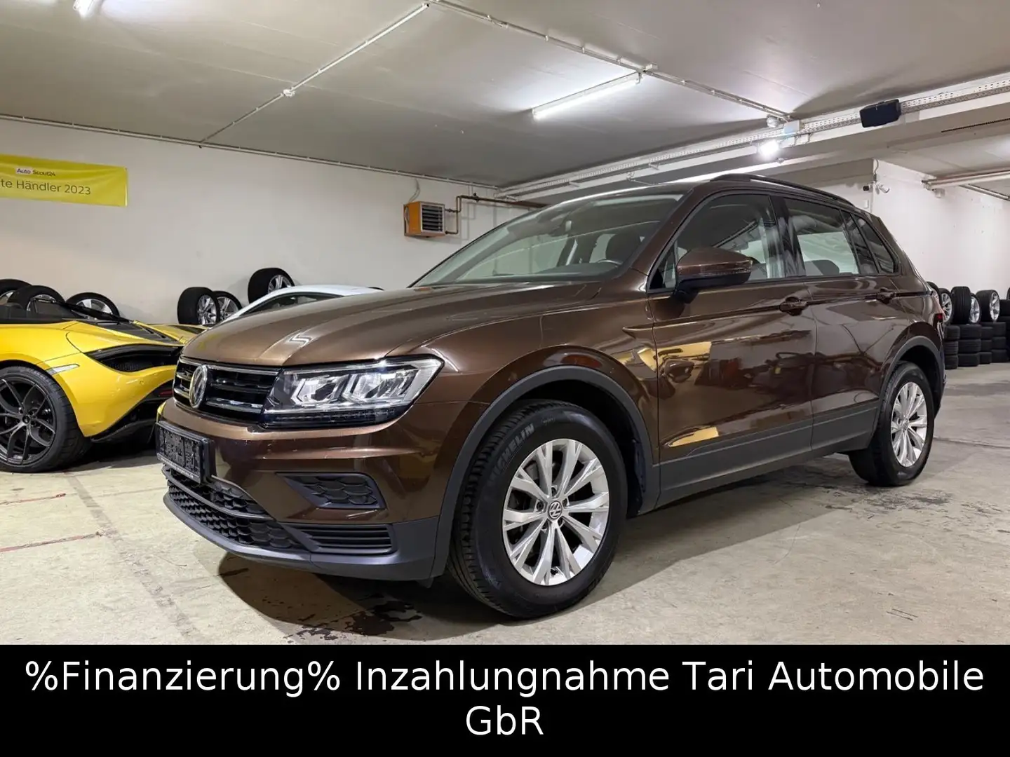 Volkswagen Tiguan 1.4 TSI Trendline BMT Navi,LED,PDC,1.Hand Braun - 2