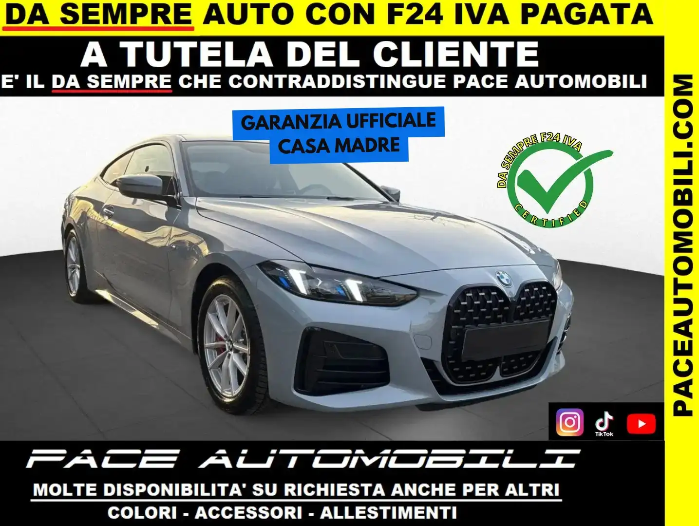 BMW 420 NEW i M-SPORT MSPORT CURVED KAMERA LED BLACK PACK Gris - 1