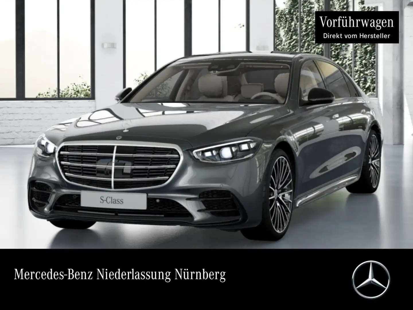 Mercedes-Benz S 450 d L 4M AMG+NIGHT+PANO+360+MULTIBEAM+STHZG Gri - 1