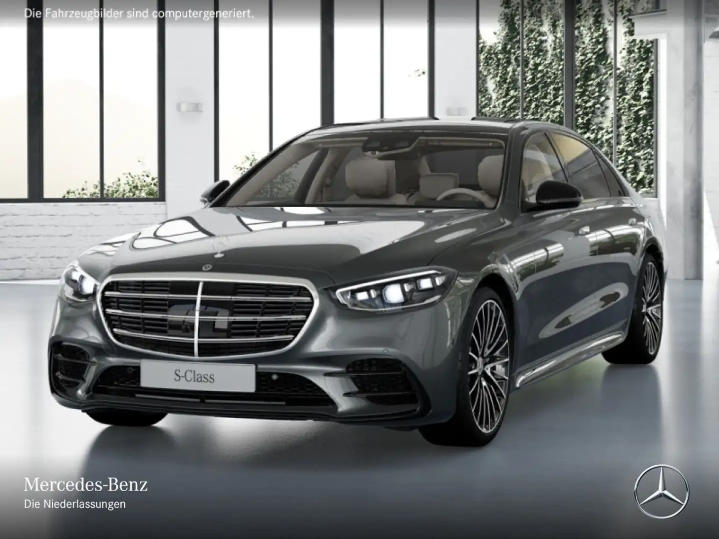 Mercedes-Benz S 450 d L 4M AMG+NIGHT+PANO+360+MULTIBEAM+STHZG Gri - 2