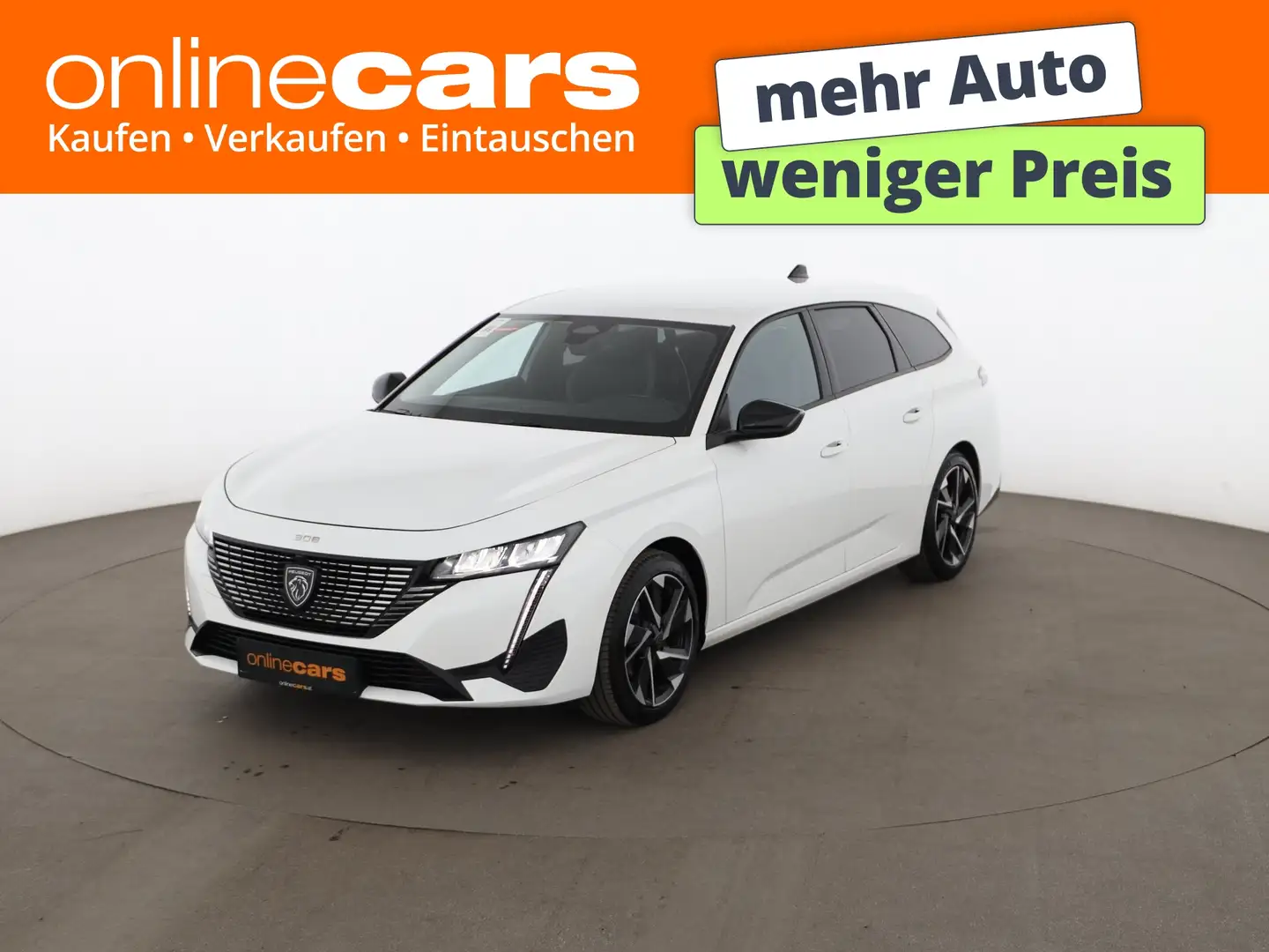 Peugeot 308 1.5 BlueHDi 130 SW Allure Aut LED NAVI R-CAM Weiß - 1