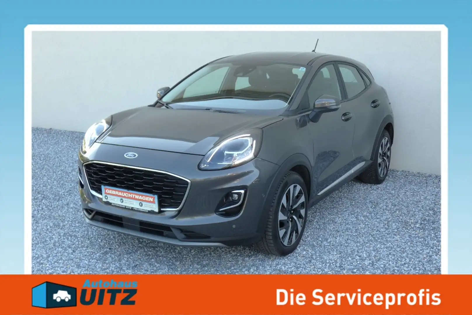 Ford Puma EcoBoost Titanium AUT+RFK+Navi+KeyGo Grau - 1