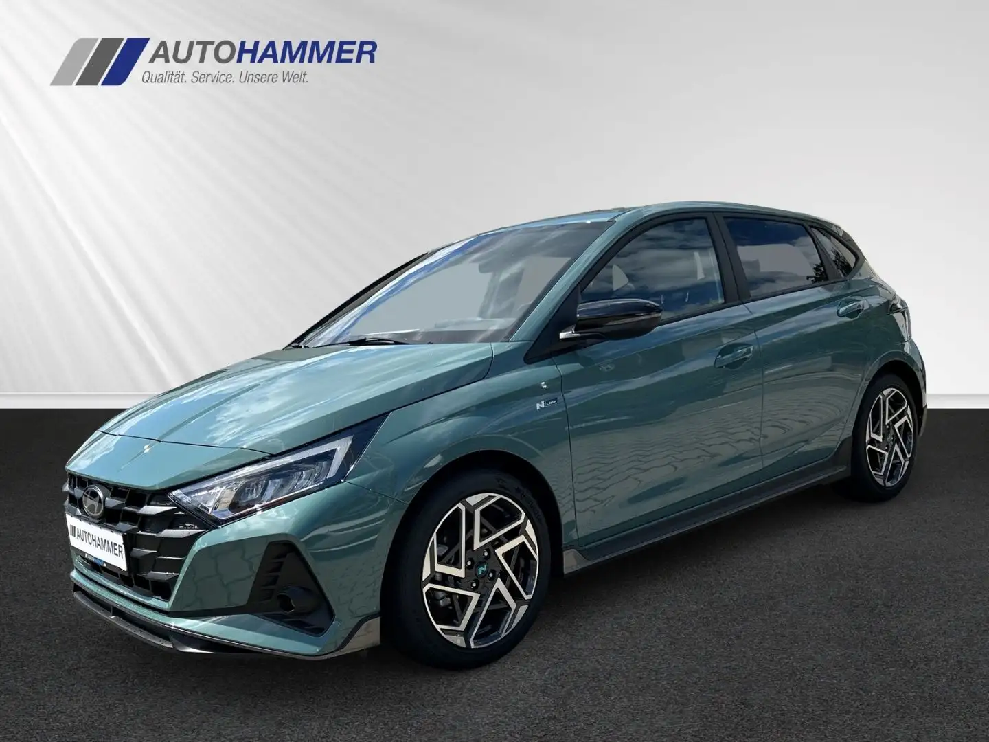 Hyundai i20 1.0T M/T N-LINE Alu17'' SHZ LHZ Navi Smart-P Grün - 1