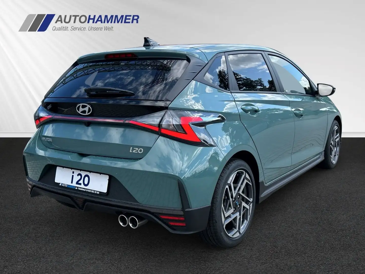 Hyundai i20 1.0T M/T N-LINE Alu17'' SHZ LHZ Navi Smart-P Grün - 2