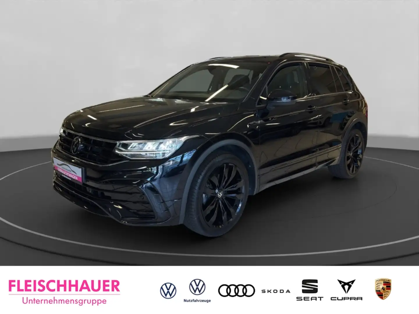 Volkswagen Tiguan R-Line 1.5 TSI LED+AHK+Stdhzg+20''+H&K+App-connect Schwarz - 1