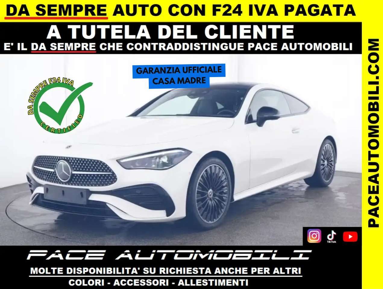 Mercedes-Benz CLE 200 i COUPE AMG PREMIUM NIGHT PACK NAVI 19" TETTO