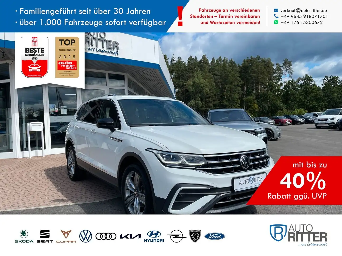 Volkswagen Tiguan Allspace 1.5 TSI DSG Move AHK+Kamera+M... Weiß - 1