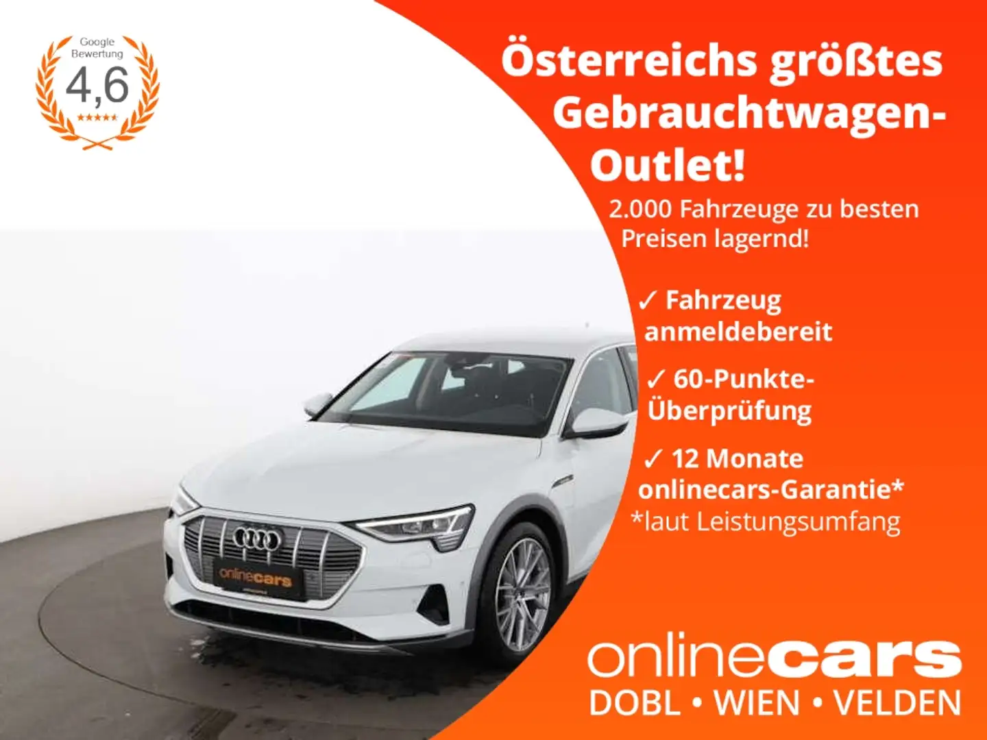 Audi e-tron SB 55 quattro advanced 95kWh Aut LED NAVI Weiß - 1
