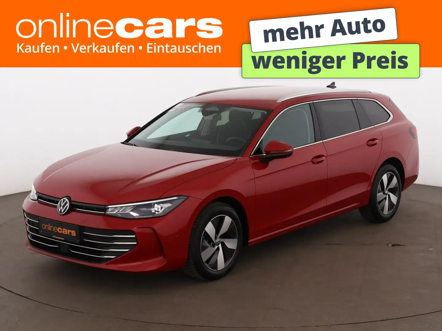 Volkswagen Passat Variant 2.0 TDI Business Aut LED 360-CAM Rot - 1