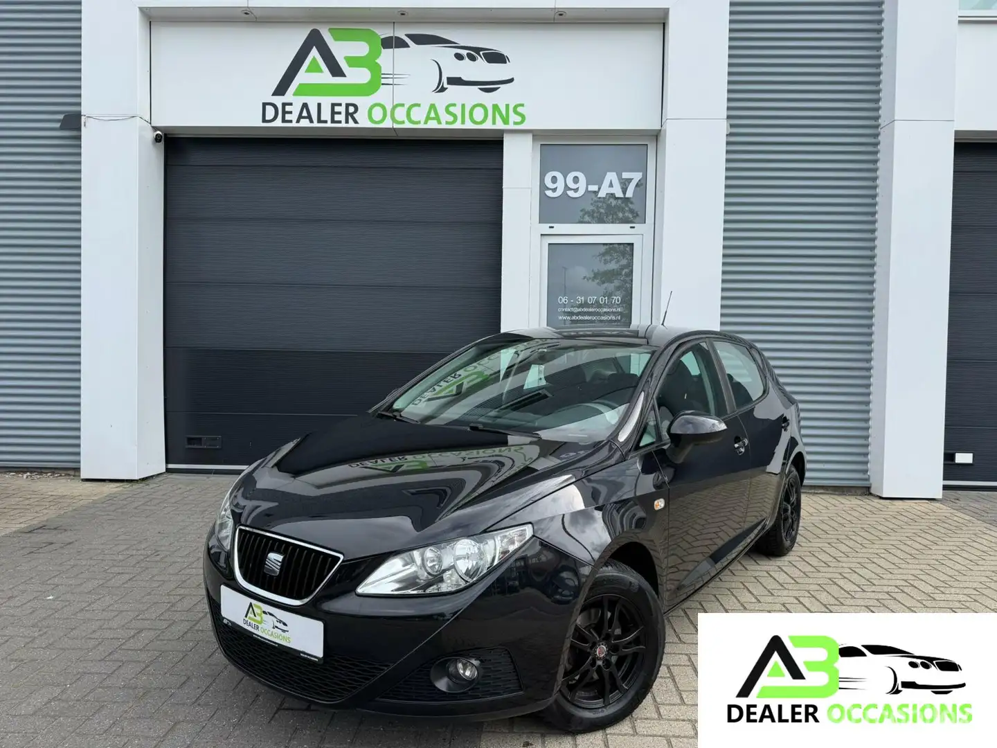 SEAT Ibiza 1.4 Sport 5Drs-Airco-Carplay-Sport Vlg-Apk Zwart - 1