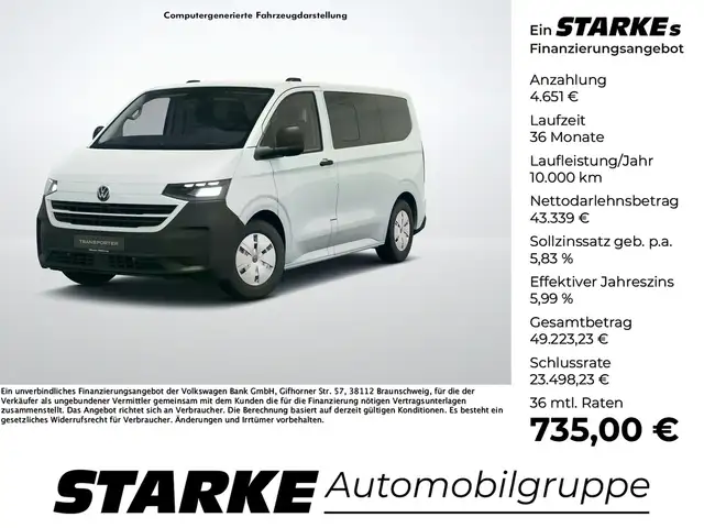 Volkswagen T7 Transporter e-Transporter Kombi 9-Sitzer