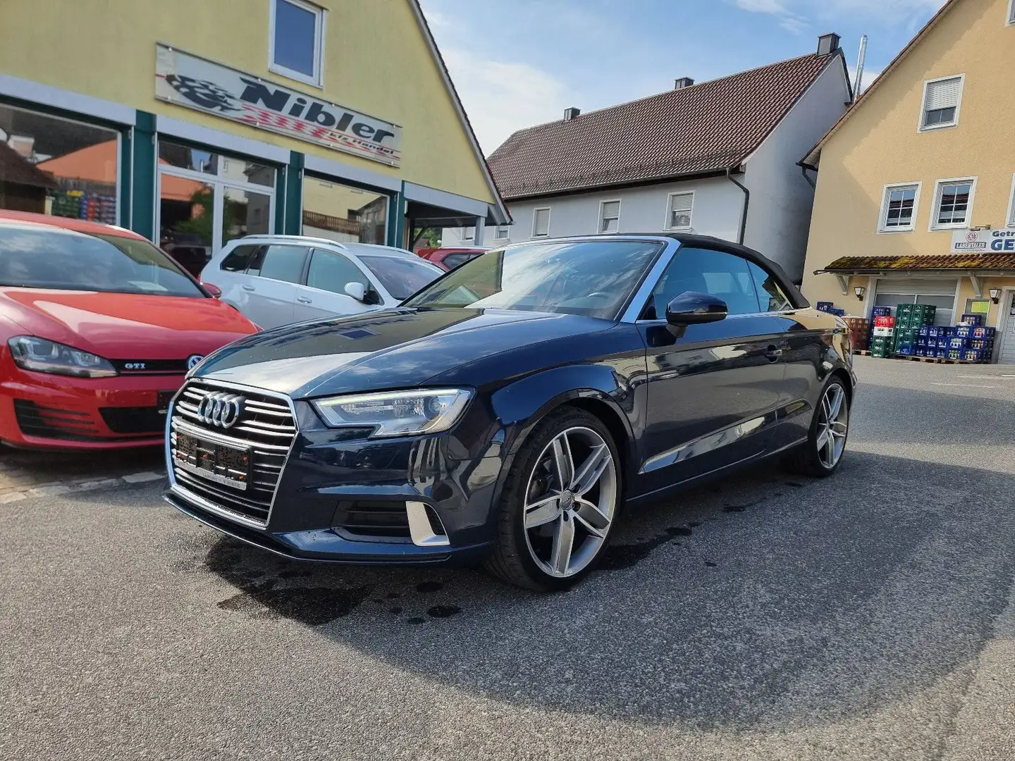 Audi A3 Cabrio 2.0TDI S-tr. NAVI+XENON+AHK+NACKENHEIZ Blau - 2