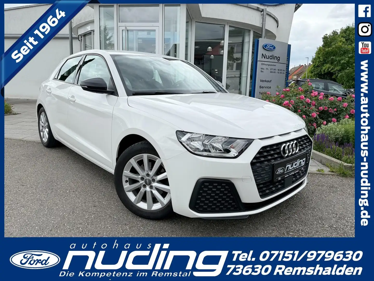 Audi A1 Sportback 30 TFSI PDC/Carplay/SZH Blanc - 1