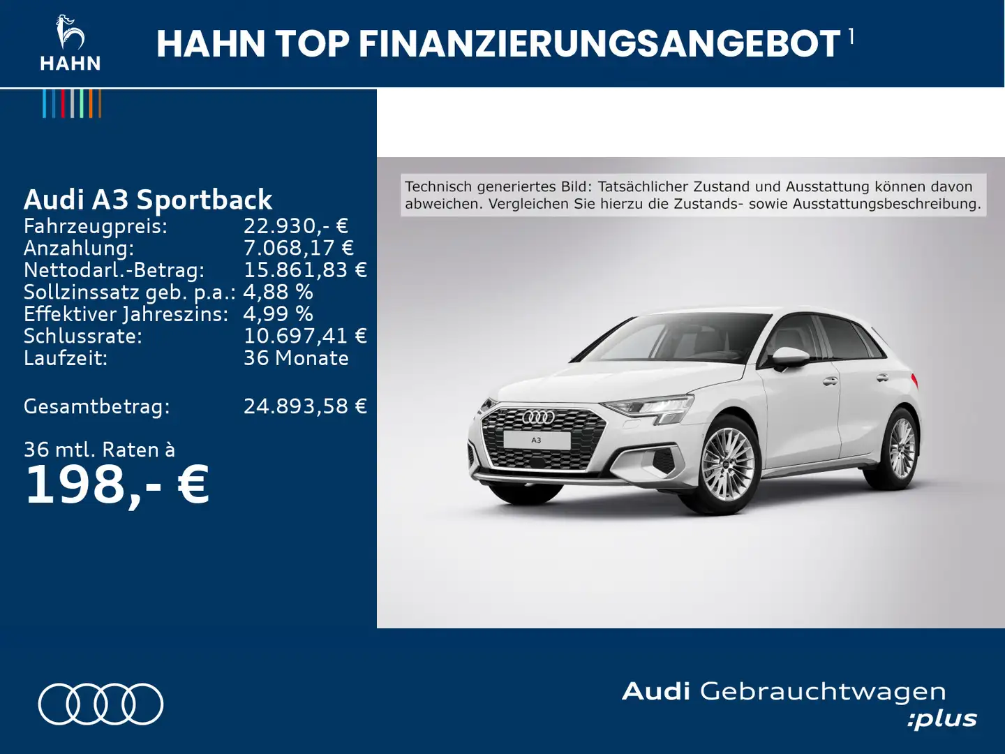 Audi A3 30 TDI advanced AHK Sitzh Carplay T Blanc - 2